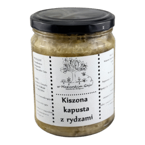 Kiszona ekologiczna kapusta z rydzami 540 ml NIEPASTERYZOWANA