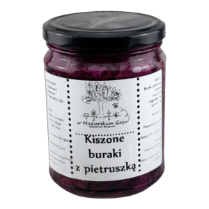 Ekologiczne kiszone buraki z pietruszką korzeniową 540 ml NIEPASTERYZOWANE