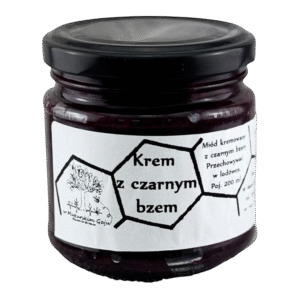 Miód kremowany z owocem czarnego bzu 200 ml
