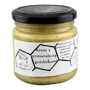 Miód kremowany z pomarańczą i goździkami 200 ml