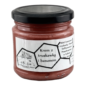Miód kremowany z truskawką i bananem 200 ml