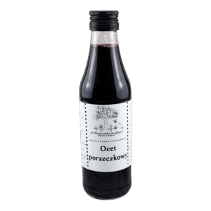 Żywy ocet z ekologicznej czarnej porzeczki 250 ml NIEPASTERYZOWANY