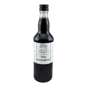 Żywy ocet z owoców czarnej porzeczki 500 ml NIEPASTERYZOWANY