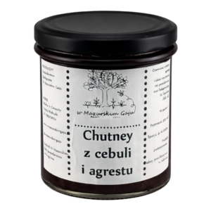 Chutney z czerwonej cebuli i agrestu