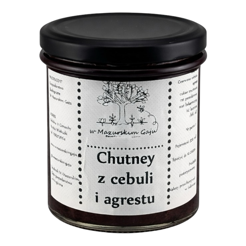 Chutney z czerwonej cebuli i agrestu