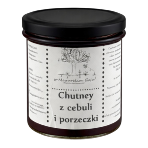 Chutney z czerwonej cebuli i czarnej porzeczki