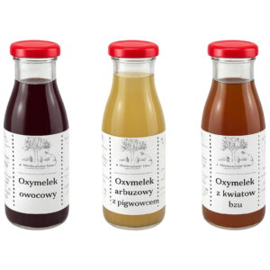 Zestaw trzech oxymelków dla dzieci