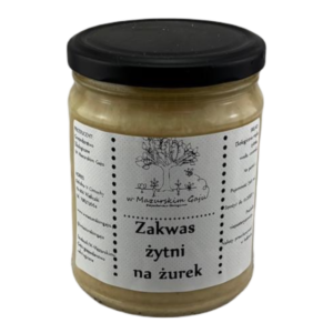 Zakwas na żurek z ekologicznej mąki żytniej 540 ml NIEPASTERYZOWANY