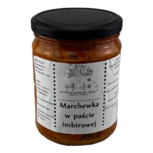 Kiszona ekologiczna marchewka w paście imbirowej 540 ml