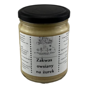 Zakwas na żurek z ekologicznej mąki owsianej 540 ml NIEPASTERYZOWANY