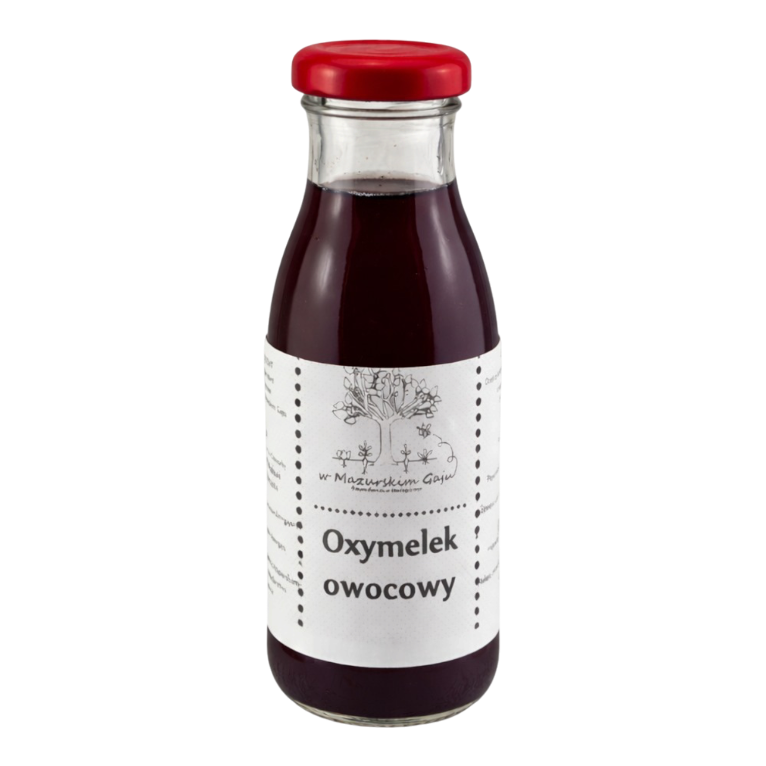 Żywy oxymelek owocowy dla dzieci 250 ml NATURALNY PROBIOTYK, ANTYBIOTYK NIEPASTERYZOWANY