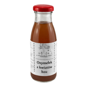 Żywy oxymelek z kwiatów bzu dla dzieci 250 ml NATURALNY PROBIOTYK, ANTYBIOTYK NIEPASTERYZOWANY