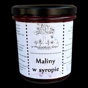Ekologiczna malina w syropie 350 ml